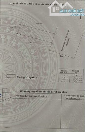 LÔ ĐẤT ĐẸP DUY NHẤT MẶT TIỀN HOÀNG VĂN THỤ 79m2 N:4,53, QUI NHƠN.
