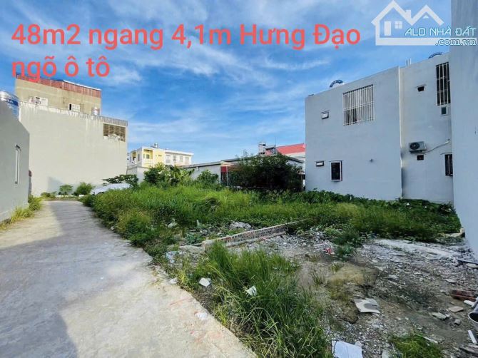 Lô đất 48m2 ngang 4,1m gần chợ Hương,Hưng Đạo dân cư đông đúc ngõ rộng giá 1,2 x tỷ.