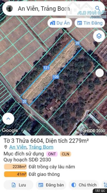2,2 Sào Đất 1 Mặt Tiền Đường Nhựa Sẹc 300m Đ.Trần Vĩnh Lộc & Ngay Gần KCN Giang Điền - An