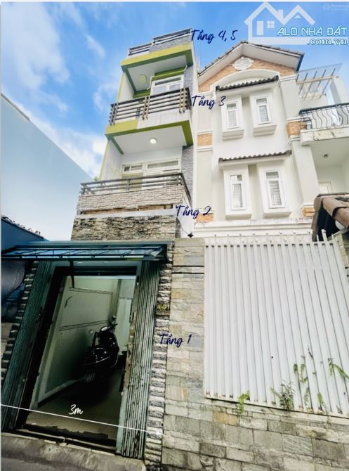 🏡 NHÀ 5 TẦNG 135M2 SỬ DỤNG– HẺM RỘNG - 7 PHÒNG NGỦ - THÍCH HỢP CẢI TẠO THUÊ 🏡