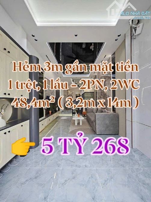 Bán nhà Gò Vấp - Hẻm 3m gần mặt tiền Đường số 51 - Chỉ hơn 5 tỷ - 307