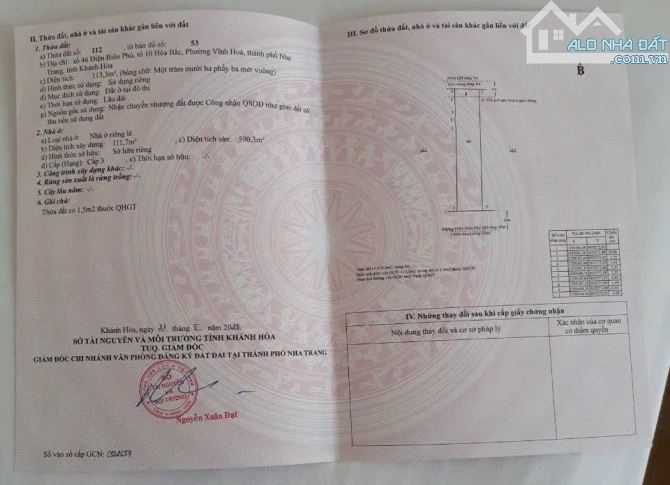 CẦN BÁN KHÁCH SẠN 6 TẦNG, 2 MẶT TIỀN ĐƯỜNG ĐIỆN BIÊN PHỦ, BẮC NHA TRANG, GIÁ 16 TỶ.