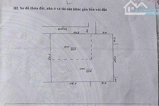 618m Đông Sơn xã Phú Nghĩa, đất đẹp giá tốt cho NĐT