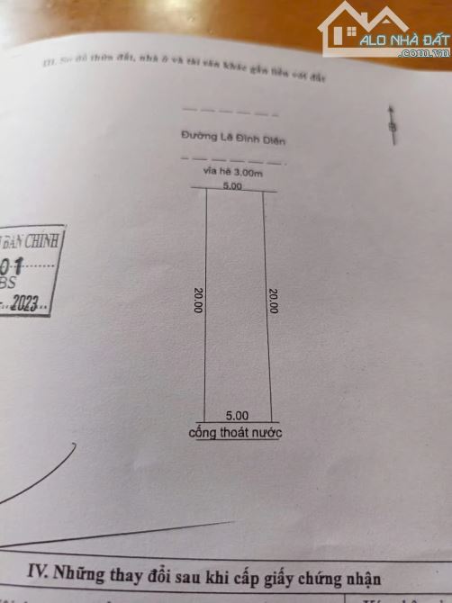 BÁN GẤP LÔ ĐẤT  HÒA XUÂN - CẨM LỆ (100m²) GIÁ TỐT - MẶT TIỀN ĐƯỜNG 5M5 — GIÁ 4.8 TỶ