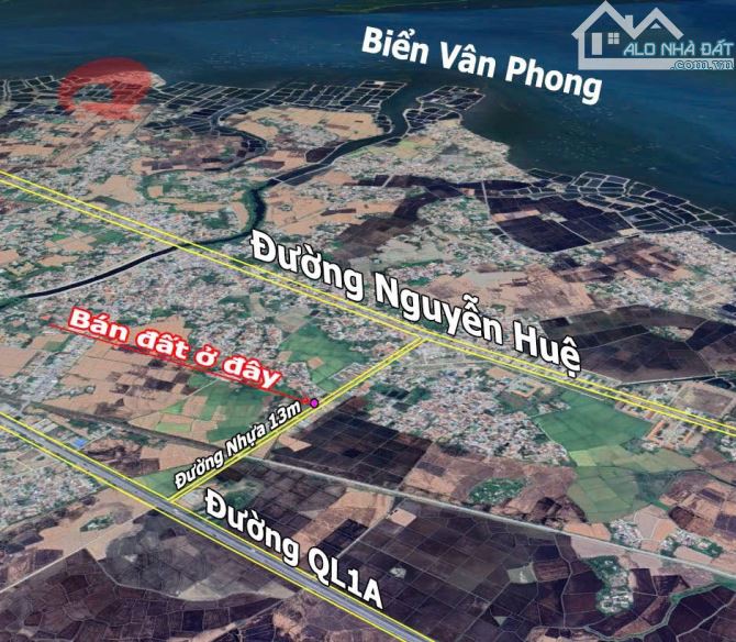 án đất Vân Phong gần biển  Vạn khánh - Vạn Ninh gần biển cách 2km - 2