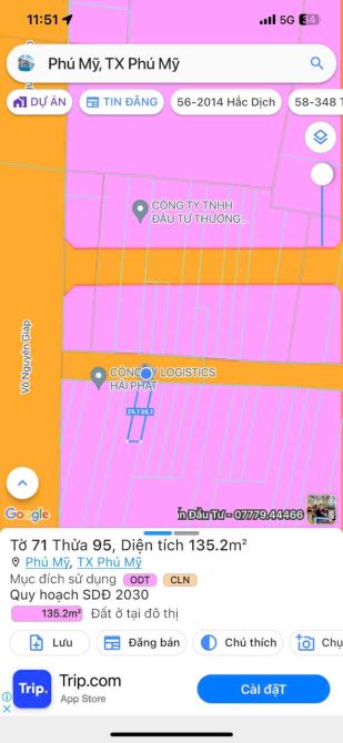 Lô đất cực đẹp, sát mặt tiền đường S – trung tâm thị xã Phú Mỹ - 1