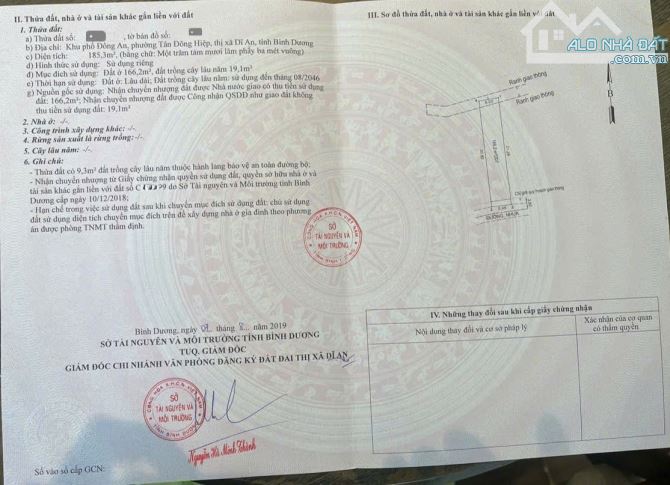 Bán đất 6x31m, hẻm Đông An p. Tân Đông Hiệp gần chợ Chang - 1