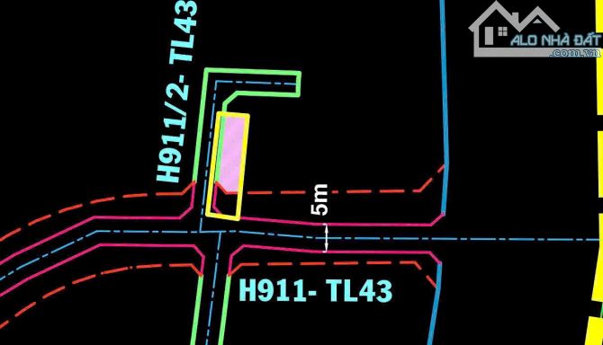 Bán lô đất thổ cư góc 2MT hẻm 911 đường Tỉnh Lộ 43,Phường Bình Chiểu 300m tới chợ Đầu Mối - 1