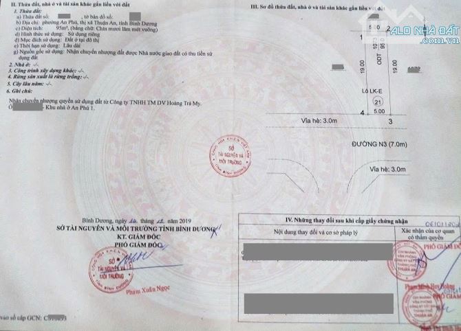 Bán đất 5x19m, đường N3 KDC An Phú 1 p.An Phú gần chợ Đông Đô - 1