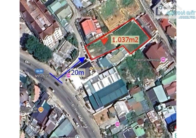 ĐẤT HÙNG VƯƠNG 1037m2 NGANG 23m NỞ HẬU VIEW THOÁNG ĐẸP - 1