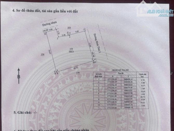 BÁN đất Kiệt BÌNH THÁI 2_ GIÁ TỐT_ Vị trí TIỀM NĂNG_ GIÁ 3 tỷ 39 - 1