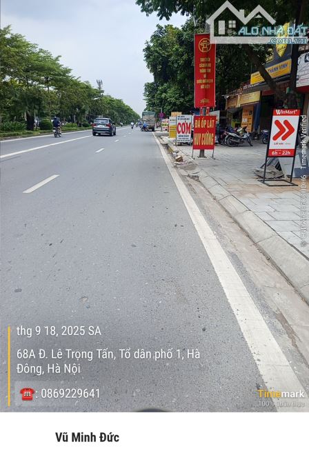 🔥 Mặt phố Lê Trọng Tấn – sát ngã tư Quang Trung, lô đất vàng trung tâm Hà Đông - 1