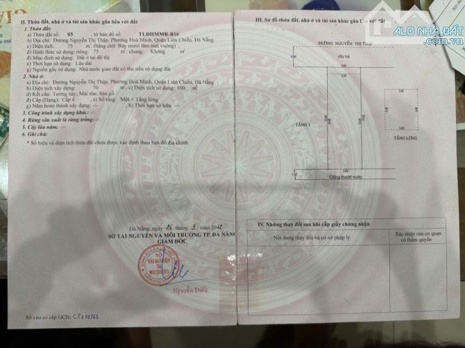 CẦN BÁN NHÀ C4 - NGUYỄN THỊ THẬP, THANH KHÊ - CÁCH BIỂN 400M - GIÁ 6.5 TỶ - 1