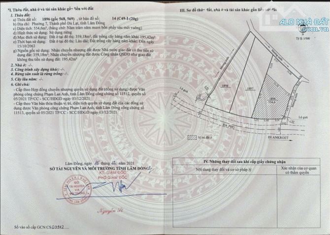 BÁN ĐẤT ĐÀ LẠT – GIÁ SIÊU TỐT 📌 Đa Phú Vị trí: Phường 7, TP. Đà Lạt, Lâm - 1