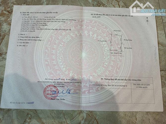 💥💥💥 70m vuông tại thôn Hầu - Lâm động - Thuỷ Nguyên - Hải Phòng . Xây nhà vuông cực đẹp - 2