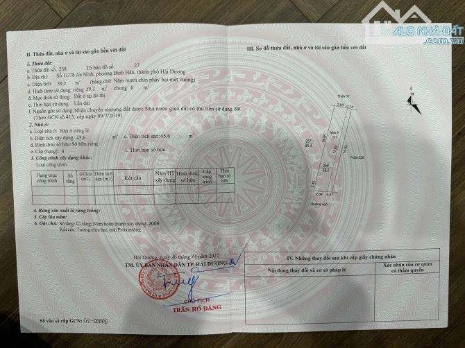 Giá đất rẻ trong tp đây bán lô đất ngõ an ninh phường bình hàn hải dương - 2