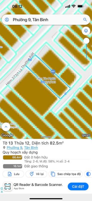 HXH 373 LÝ THƯỜNG KIỆT P. Tân Hoà, TP. HCM_ 5 x 16m  _ 6 tầng _ Giá 13,5 tỷ - 2