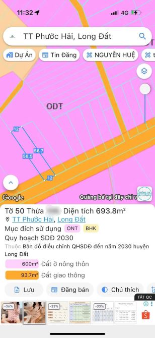 🏡 2 LÔ LIỀN KỀ – ĐẤT BIỆT THỰ VƯỜN SIÊU ĐẸP – TT. PHƯỚC HẢI, LONG ĐẤT, BRVT 🏡 - 2