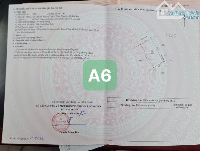 Cơ hội hiếm -  Chủ ngộp bank cần ra nhanh, rút vốn 60.7m thôn 3 Tân Xã, đường thông - 2