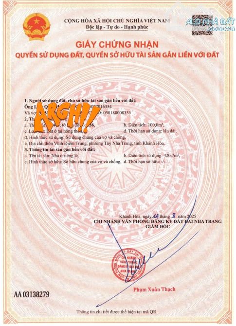 Nhà đối diện LOTTE MARK MTKD đường 23/10 DT 100mv xây 4 tầng, sổ hồng hoàn công - 2
