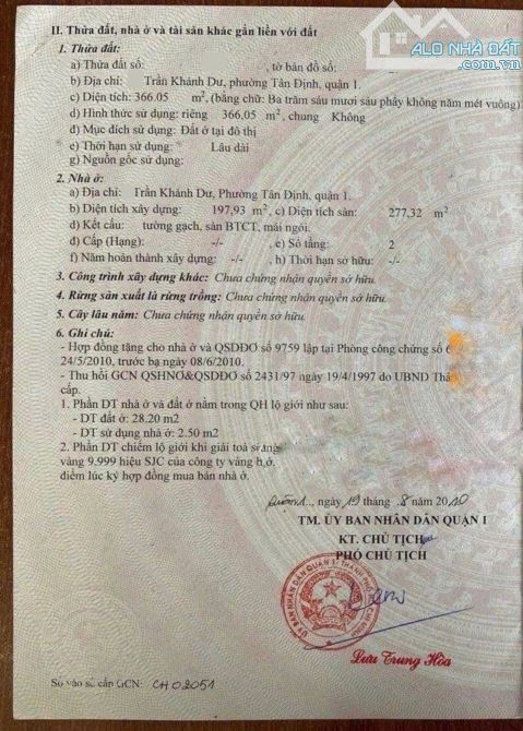 BÁN BIỆT THỰ MẶT TIỀN TRẦN KHÁNH DƯ 14,1X26 NGAY TRẦN QUANG KHẢI-HAI BÀ TRƯNG CHỈ 165 TỶ - 2