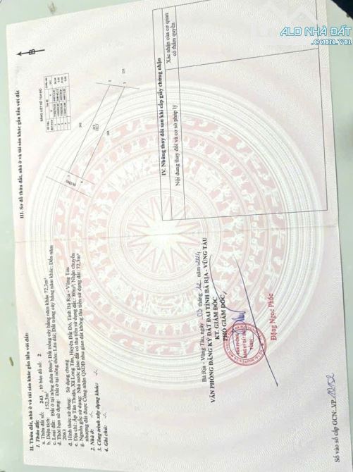 Bán 152m2 giá 550tr đường nhựa Xã Long Tân -Đất Đỏ - TP HCM - 3
