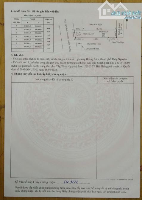Bán lô đất trục liên  thôn lâm động thủy nguyên hải phòng - 4