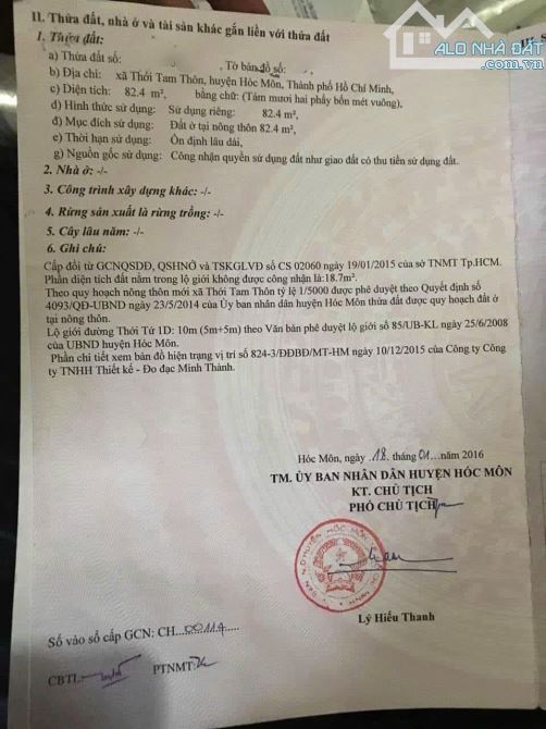 📌NGỘP MIẾNG ĐẤT FULL THỔ LỌT LÒNG KDC THỚI TAM THÔN DT 82M2 GIÁ 710TR📌 - 4