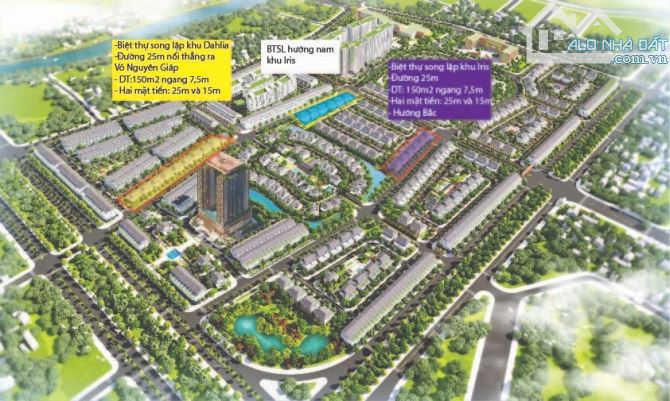 Chỉ 3 căn Biệt thự đường 24m đối diện khách sạn 5 sao,cách đường Võ Nguyên Giáp khoảng 80m - 4