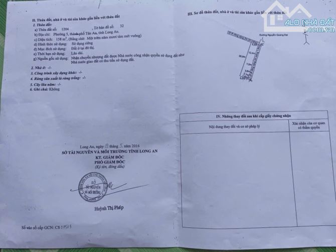 Đất hẻm ô tô đường Nguyễn Quang Đại, P5 TP Tân An - 5