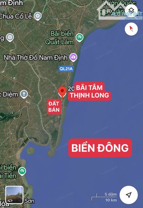 CHỦ BÁN ĐẤT PHÂN LÔ THỊ TRẤN THỊNH LONG  - Ô TÔ CHẠY VÒNG QUANH. GIÁ CHỈ 1,32 TỶ. - 5