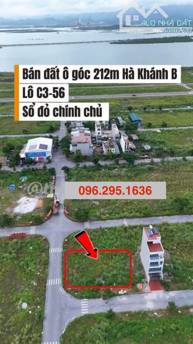 Chính chủ gửi bán ô góc 212m Hà Khánh B trục thông biển SIÊU ĐẸP