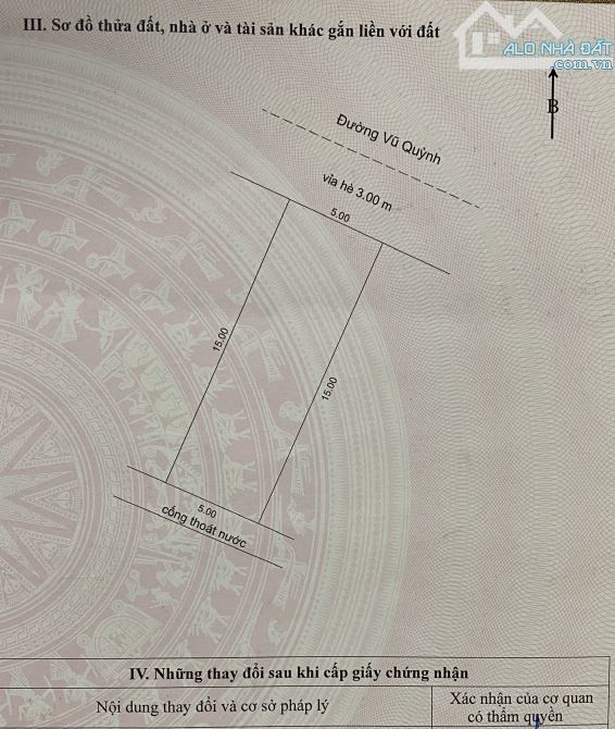 Bán Nhà đường Vũ Quỳnh- đối lưng MT biển Nguyến Tất Thành. 75m2, Giá 5.6 tỷ TL - 1