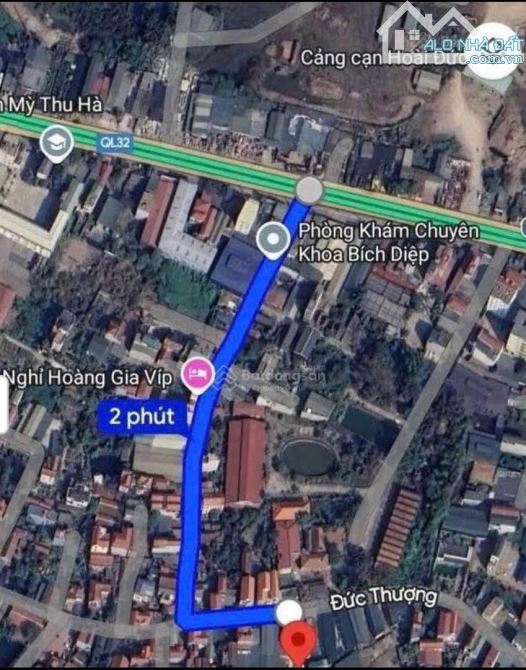 Đất Đức Thượng, Hoài Đức lô góc 50,4m2 mt 6.55m đường thông ô tô đi lại thoải mái 6,05 tỷ