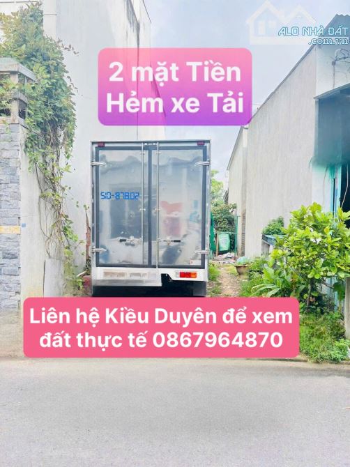 Bán Đất 2 Mặt Tiền Trung Mỹ Tây Q12-90M2(4 x 22 )- HXT - Nhỉnh 5Tỷ.