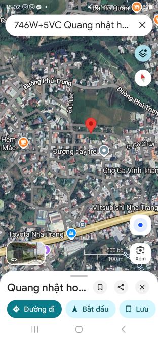 Bán gấp lô phú trung , Vĩnh Thạnh bao rẻ nhất khu , đường ô tô, sau ủy ban và gần chợ 200m