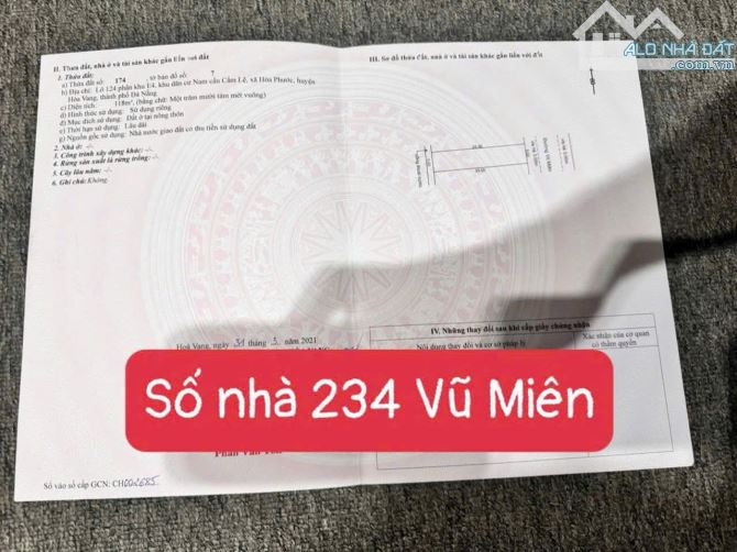 📌📌📌LÀM VIỆC TRỰC TIẾP GIÁ TỐT !!! Bán lô mặt tiền vũ miên
