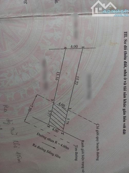 Bán lô đất 78m2 mặt đường Đất Đỏ ,Quán Trữ, Kiến An