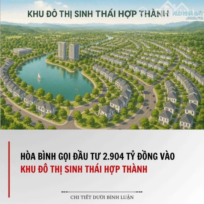 💎 LÔ GÓC 3 MẶT TIỀN CỰC HIẾM – ĐẦU TƯ LÀ LÃI  – VIEW SÔNG ĐÀ – XÃ HỢP THÀNH – TP HÒA BÌNH - 1