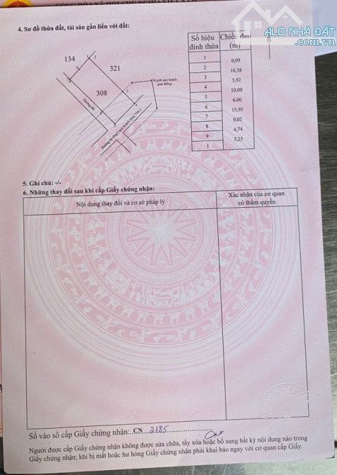 Bán đất thổ cư,TDP 5, Thị trấn Mđrăk, cách QL26 40m.diện tích (10x22.3)m2, hướng đông nam. - 1