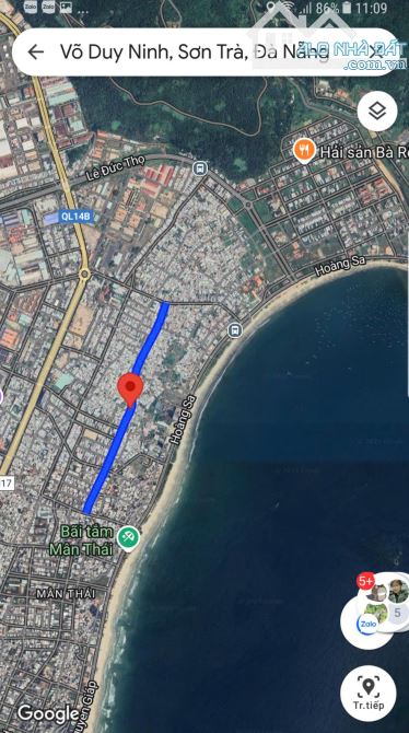 GẦN BIỂN! BÁN ĐẤT 134M2 – 10,72 TỶ - MT VÕ DUY NINH - Q. SƠN TRÀ - 1
