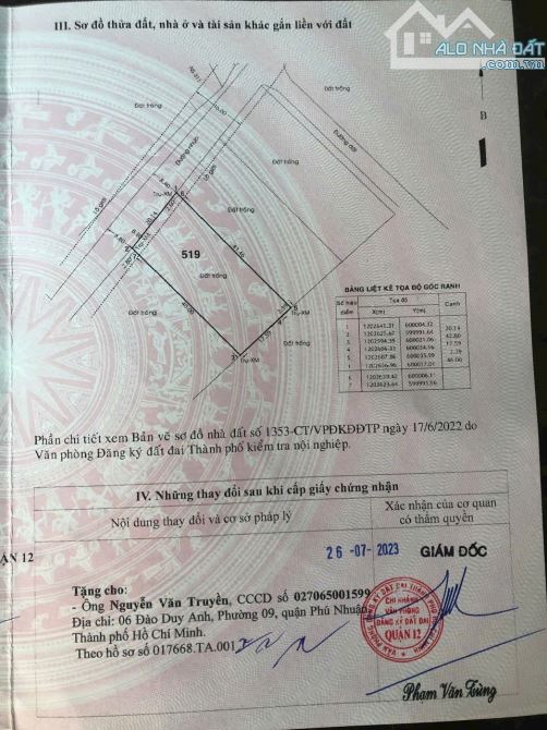 SIÊU HOT – BÁN ĐẤT (20x42) MẶT TIỀN THẠNH XUÂN 14, QUẬN 12 - 1