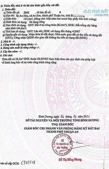 🏡 ĐẤT AN SƠN 20 – 127m² Thổ Cư 82m – HƯỚNG ĐÔNG BẮC – GIÁ 2 TỶ 150 - 1