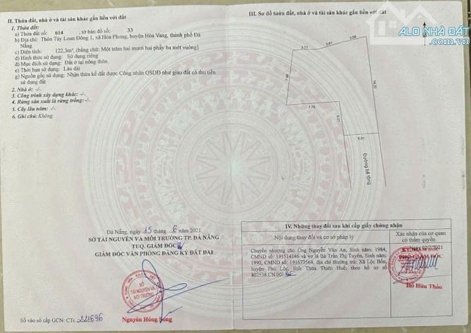 📌📌📌LÀM VIỆC TRỰC TIẾP GIÁ TỐT !!!bán lô đất túy loan đông 1 hòa phong - 1
