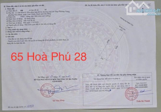 📌📌📌LÀM VIỆC TRỰC TIẾP GIÁ TỐT !!! Bán lô đất hòa phú 28 giá rẻ - 1