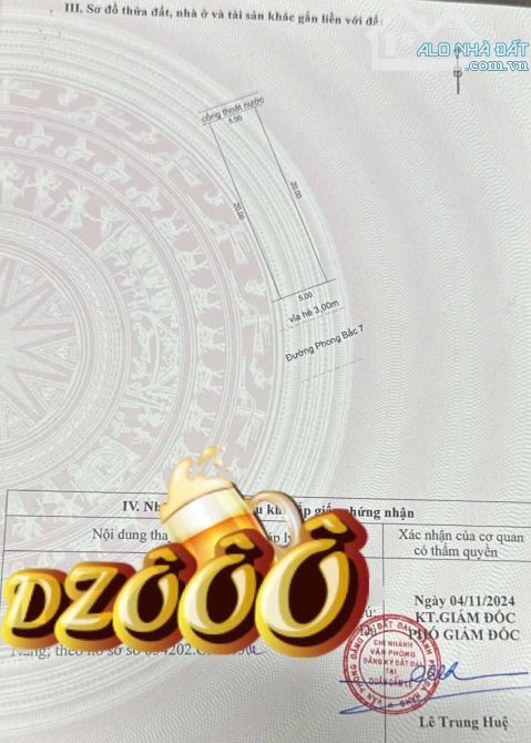 Bán đất MT đường Phong Bắc 7 - Hoà Thọ Đông- Cẩm Lệ - Đà Nẵng. Diện tích: 100m2 - 1