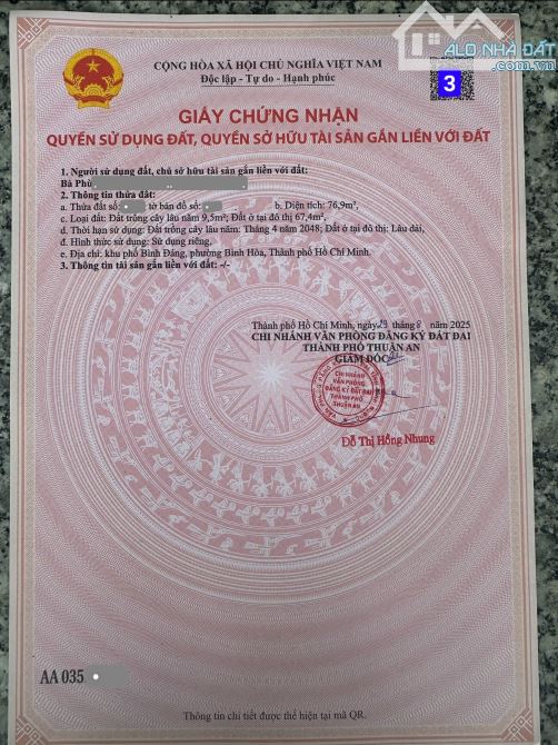 Bán 5 lô đất gần chợ 434 chỉ 300m, p.Bình Hòa, Tp.Thuận An chỉ 3,2 tỷ / lô TL M7466 - 13