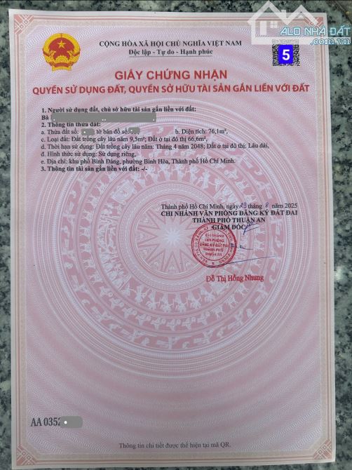 Bán 5 lô đất gần chợ 434 chỉ 300m, p.Bình Hòa, Tp.Thuận An chỉ 3,2 tỷ / lô TL M7466 - 16