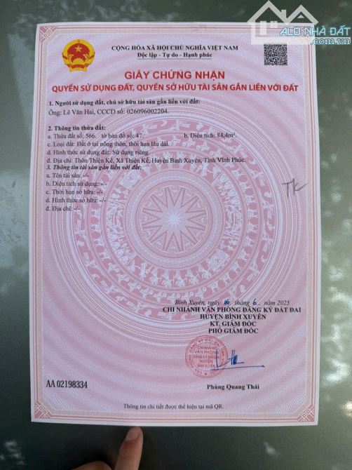 120M ĐẤT THIỆN KẾ TRUNG TÂM CÁC KCN - 2