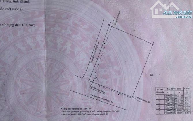 Bán nhanh lô góc 2  MT đẹp vuông vức khu TDC vĩnh trường. DT 117m ngang 9,5m giá 5ty500tr - 2